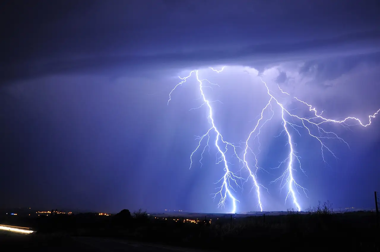 lightning, sky, nature