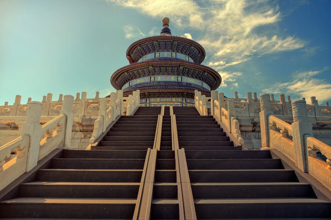 temple of heaven, beijing, stairs