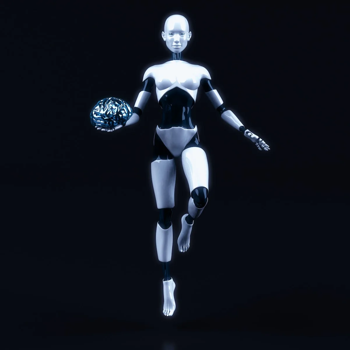 a woman in a body suit holding a ball