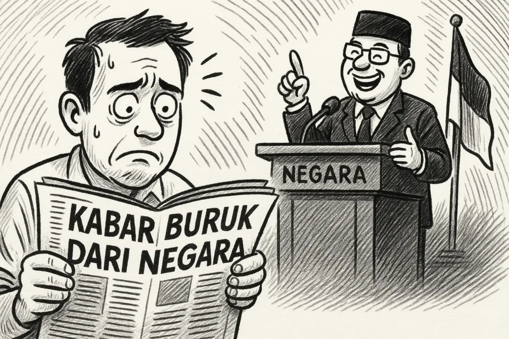 Kabar Buruk itu Datangnya dari Negara (Ilustrasi)