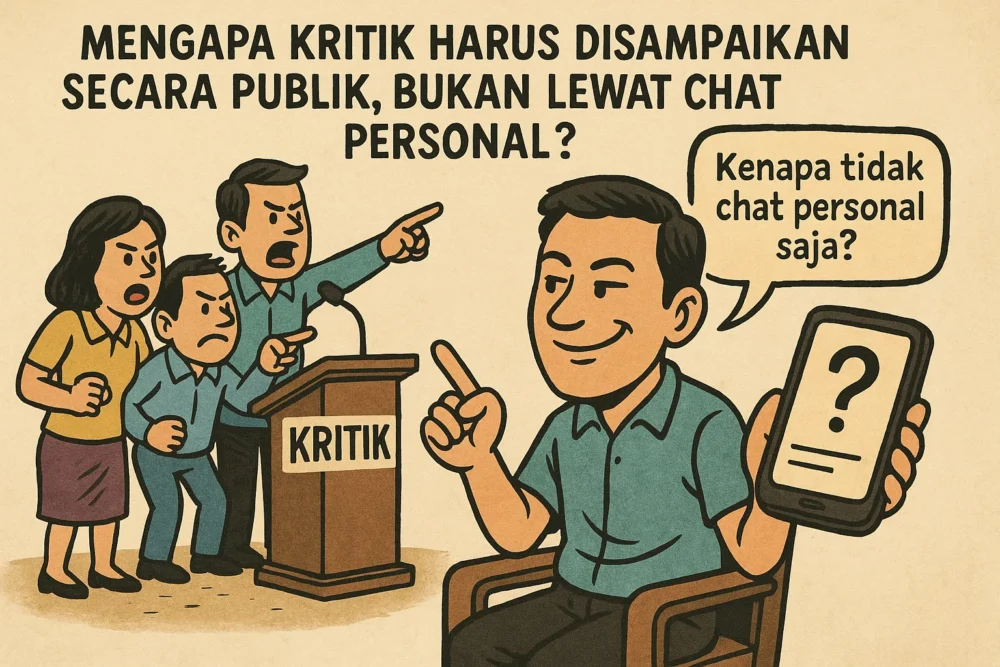 Mengapa Kritik Harus Disampaikan Secara Publik, Bukan Lewat Chat Personal? (Ilustrasi)