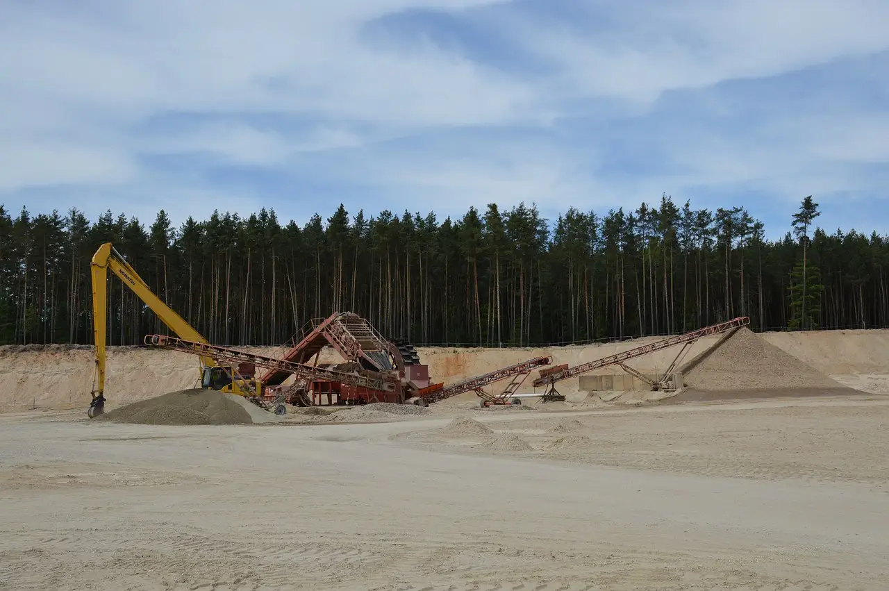 sand, quarry, sand pit
