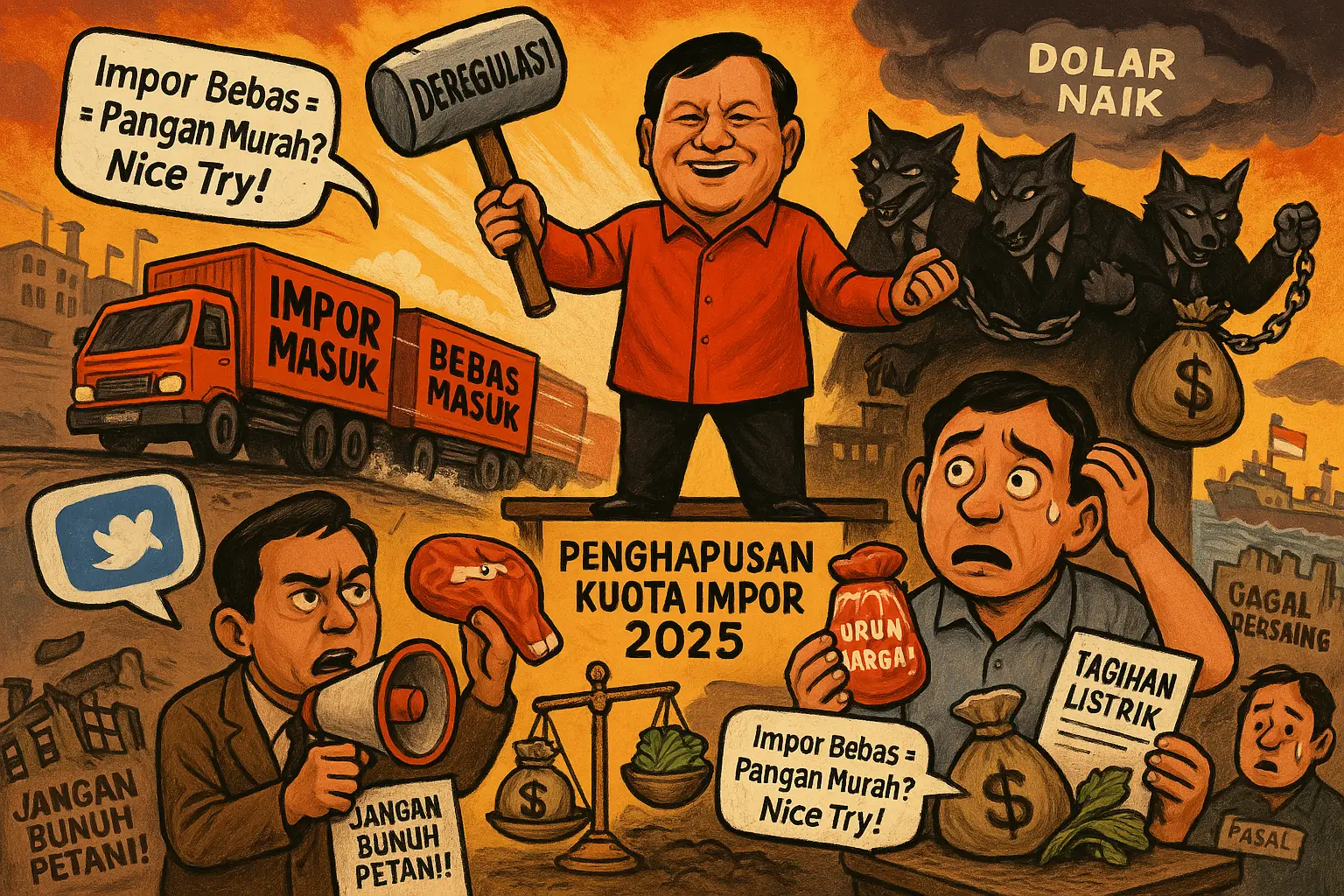 Prabowo Buka Keran Impor! Solusi atau Bencana? Ini yang Tidak Dijelaskan Pemerintah! (Ilustrasi)