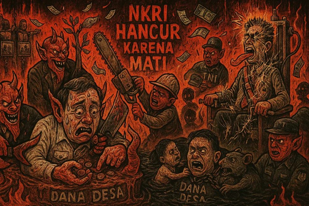 Ketika Neraka Diisi oleh Pejabat-Pejabat Indonesia (Ilustrasi)