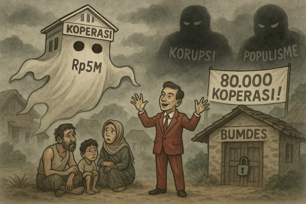 Program Koperasi Merah Putih, Berpotensi Gagal! Bagus di Hulu Amburadul di Hilir (Ilustrasi)
