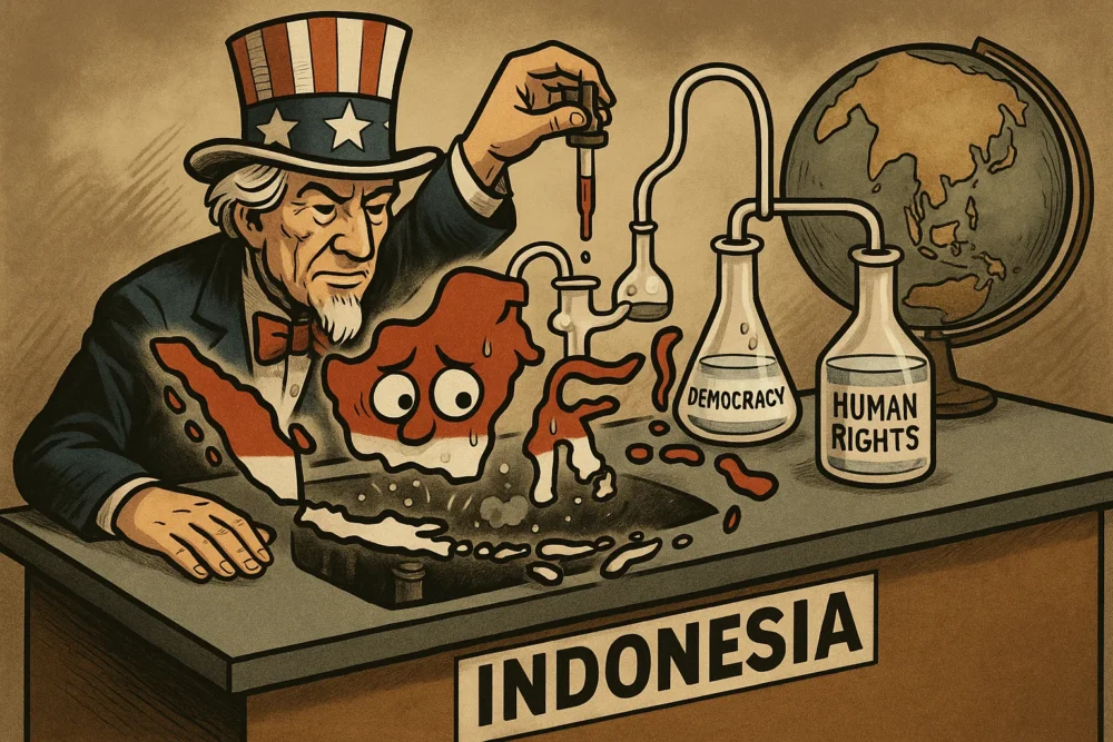 Indonesia itu Korban Eksperimen Demokrasi & HAM AS (Ilustrasi)