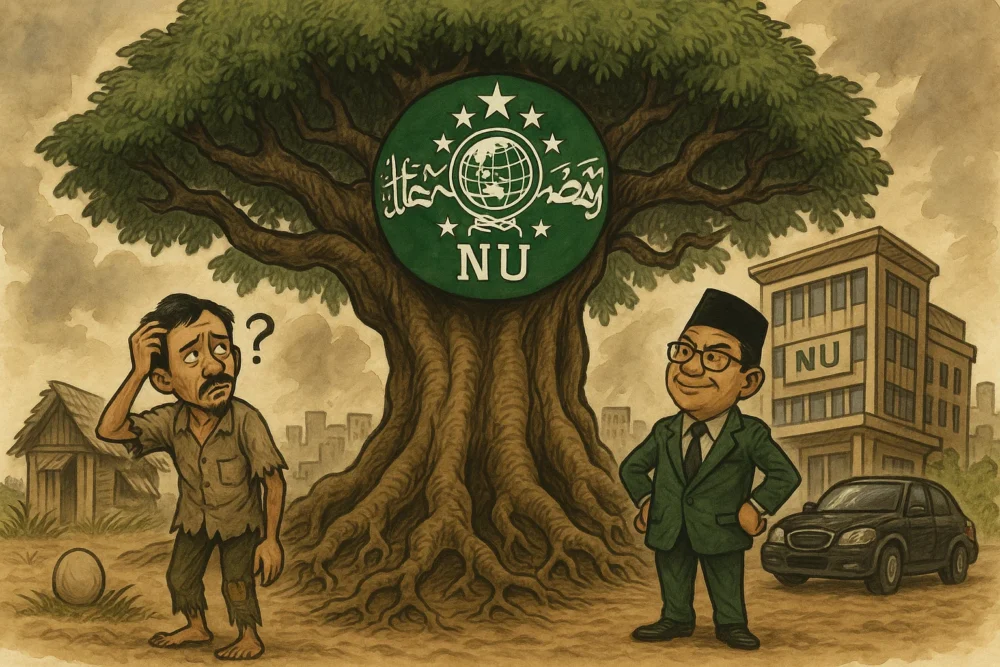 NU vs Nahdliyin di Persimpangan yang Berlawanan (Ilustrasi)